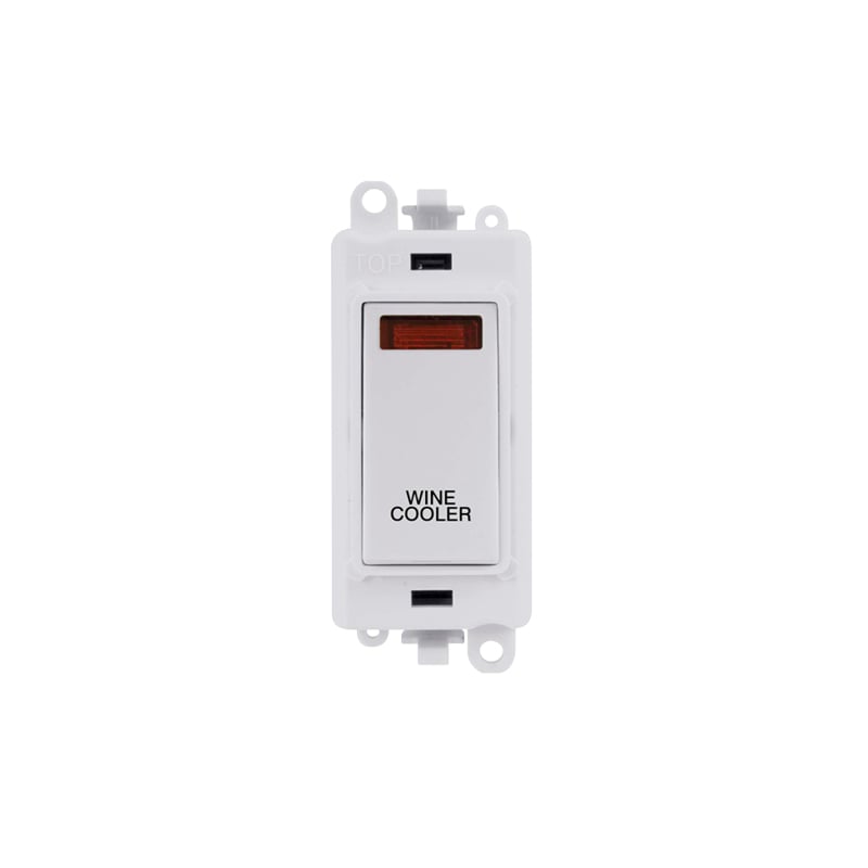 Click GridPro 20AX Polar White DP Switch Module with Neon Wine Cooler Insert Polar White