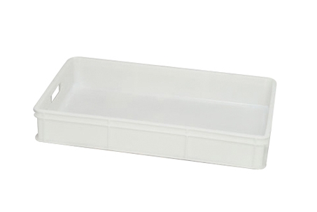 30 Litre Solid Plastic Stacking Confectionary Bakery Tray - With Handles