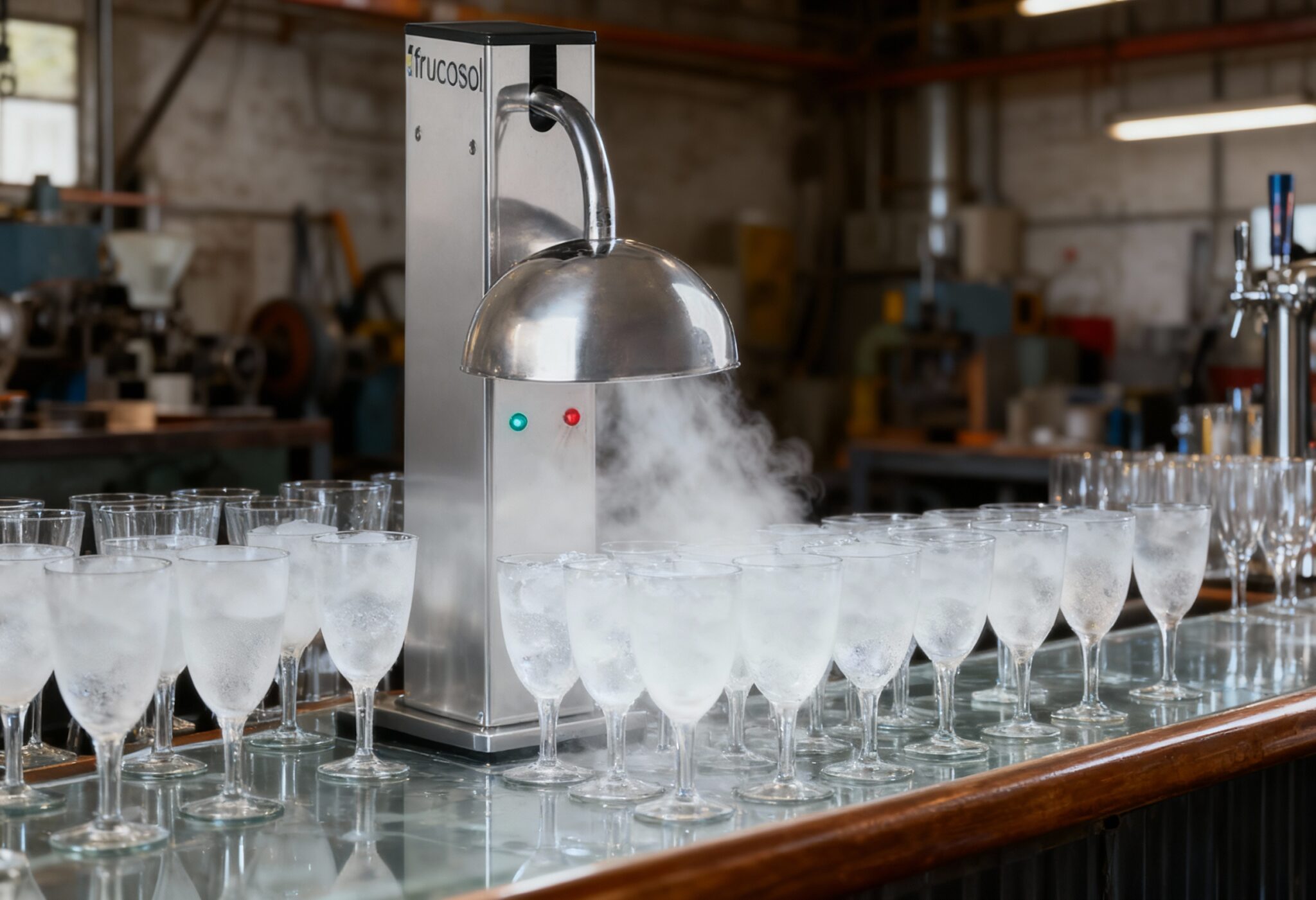 Carbon Dioxide for Glass Frosting with Siphon Tube