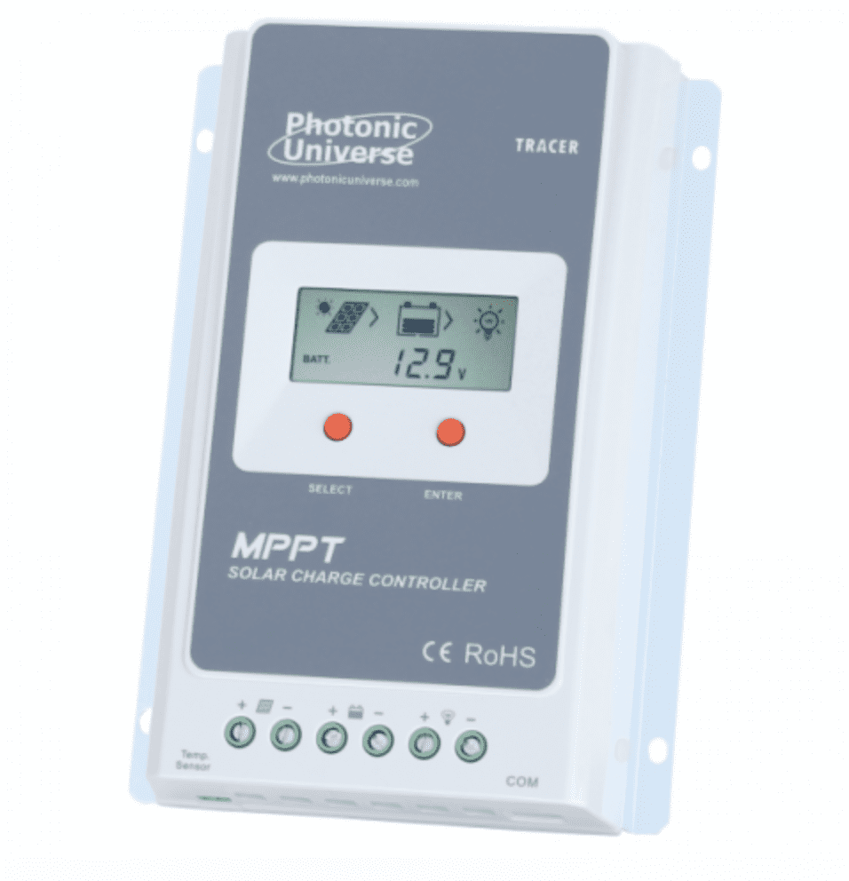 high efficiency 20a mppt solar charge controller for solar panels up to 260w (12v) / 520w (24v) up to 100v