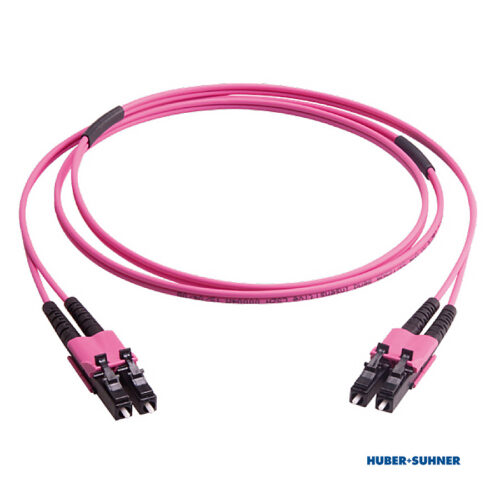 H+S Multi-Mode LC Push-Pull Duplex Fibre Patch Cable OM4