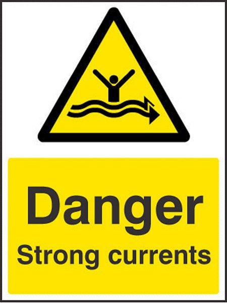 Danger strong currents