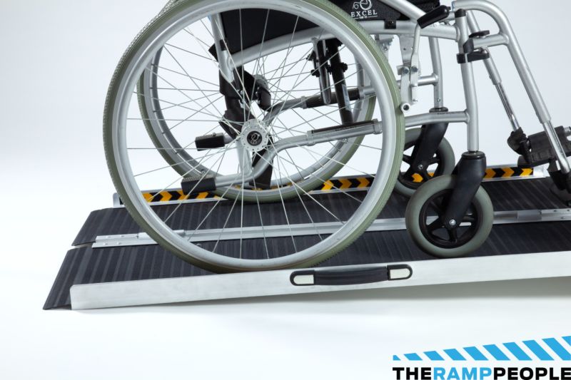 Folding Wheelchair Ramp with Black Surface 2ft - 6ft