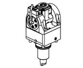 Radial double static tool QD&#61;25mm H&#61;75mm