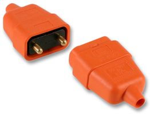 230V 10A  2 Pin Orange Connector Rubber
[CP-CONN 2/O]