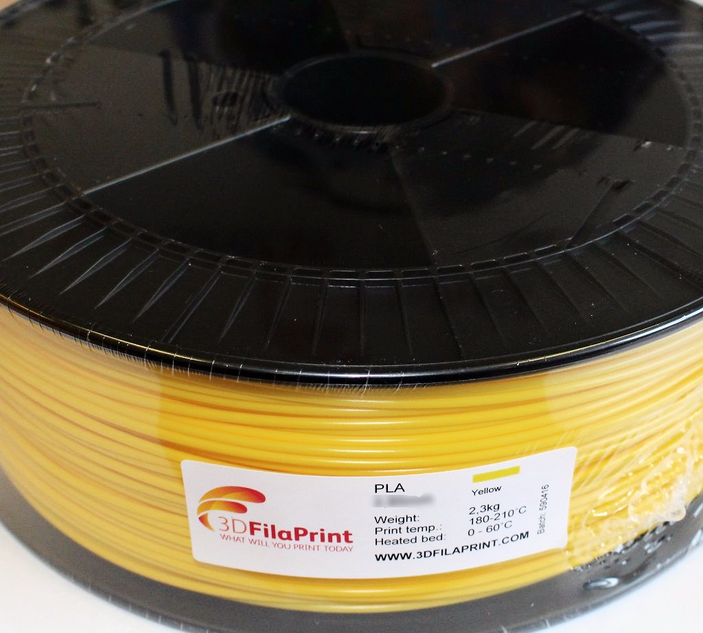 2.3KG 3D FilaPrint Yellow Premium PLA 1.75mm 3D Printer Filament