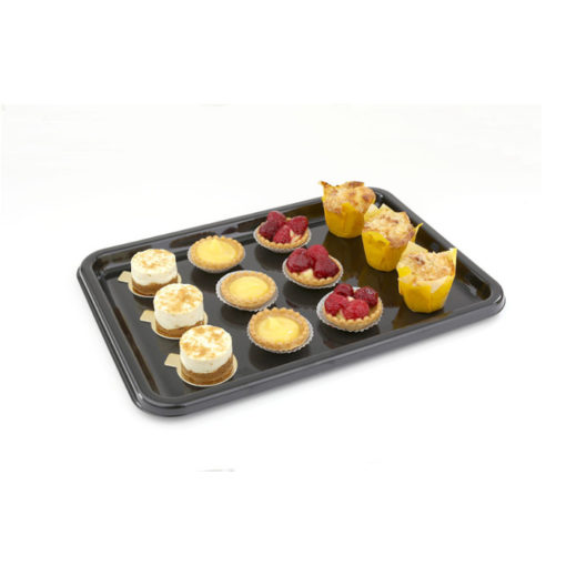 DS14 - Rectangular Black Buffet Tray - 14'' cased 50 For Hospitality Industry