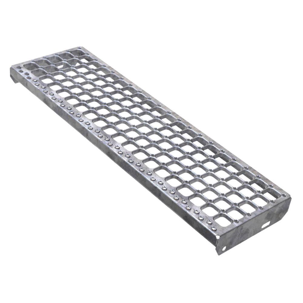 Cube Stairtread 1000 x 305mm42mm (H) x  2mm (T) Galvanised Finish