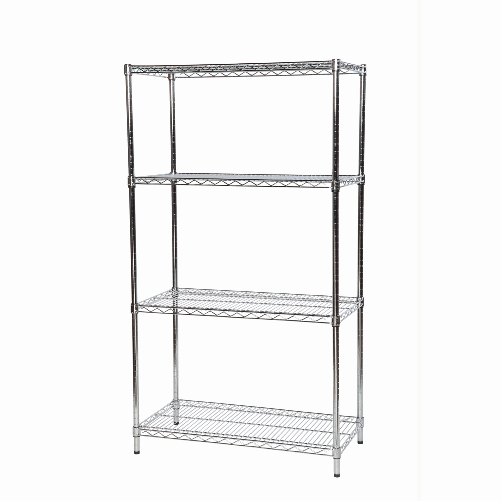 Chrome Wire Shelving Bay 1625H x 355D