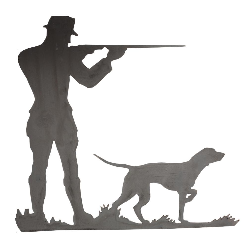 Weather Vane - H 370 x L 400Gunman & Dog 3mm Thick