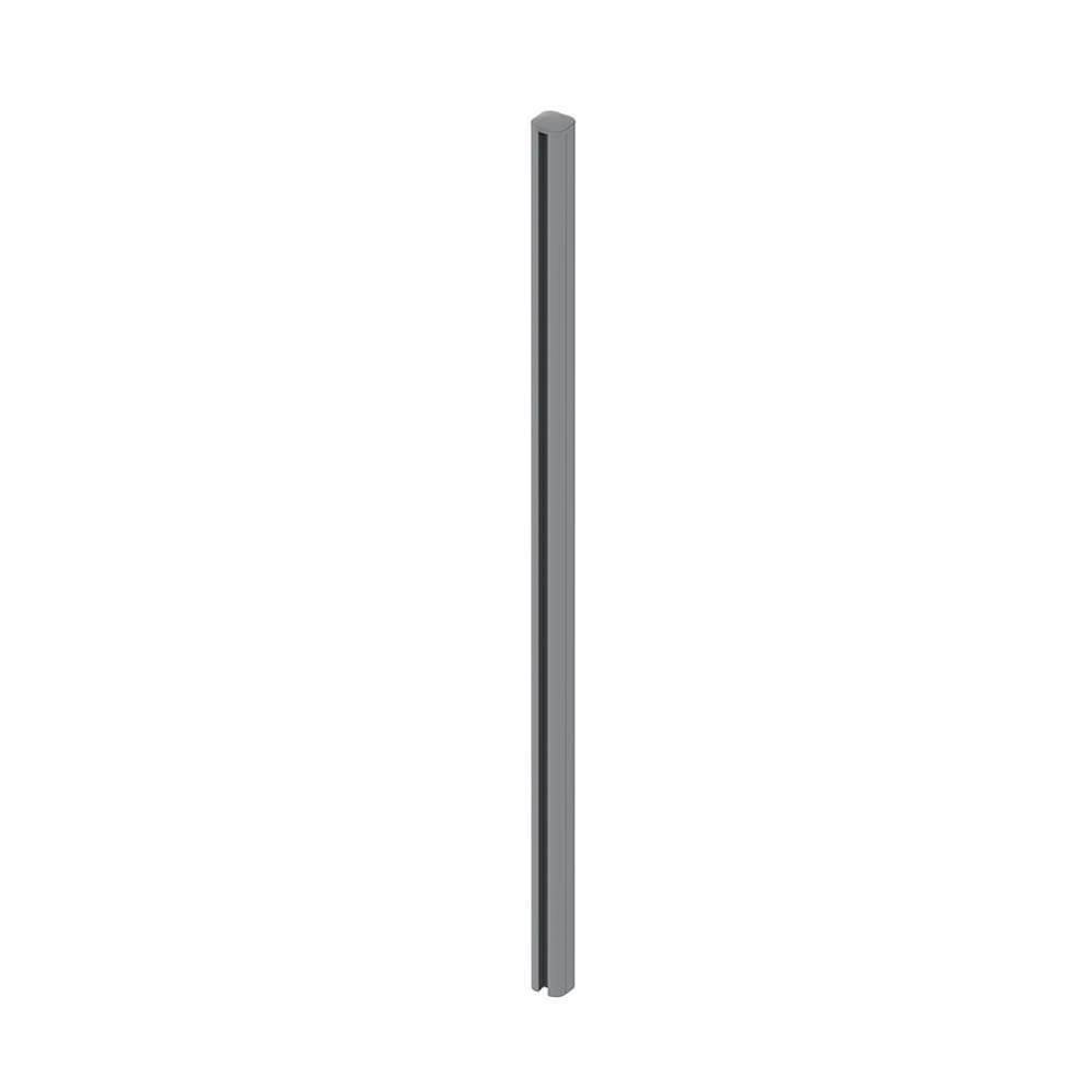 Corner Post 1.8m Fence (2.4m Long) Grey Includes side cover, post cap, screws 