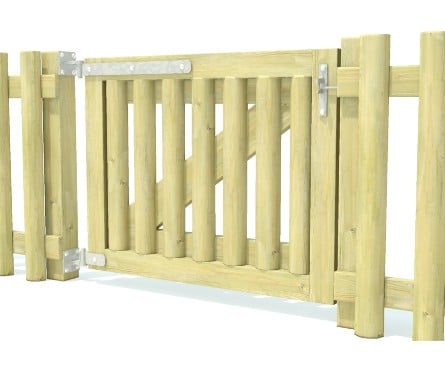 1300mm Wide Timber Palisade Gate