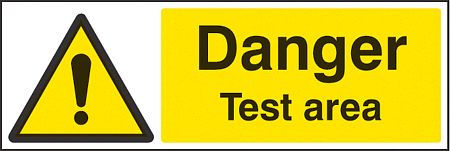 Danger test area