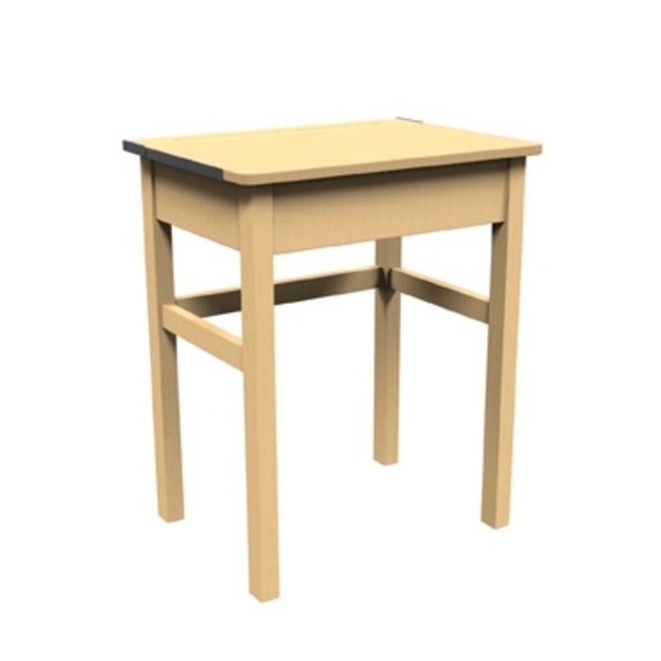 Beech Single Wooden Locker Desks - 600mm