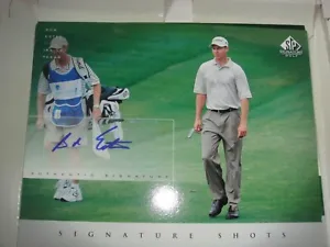 Golf Bob Estes Signed, Signature Golf Upper Deck 2004 A4 Size Card Rare Exc