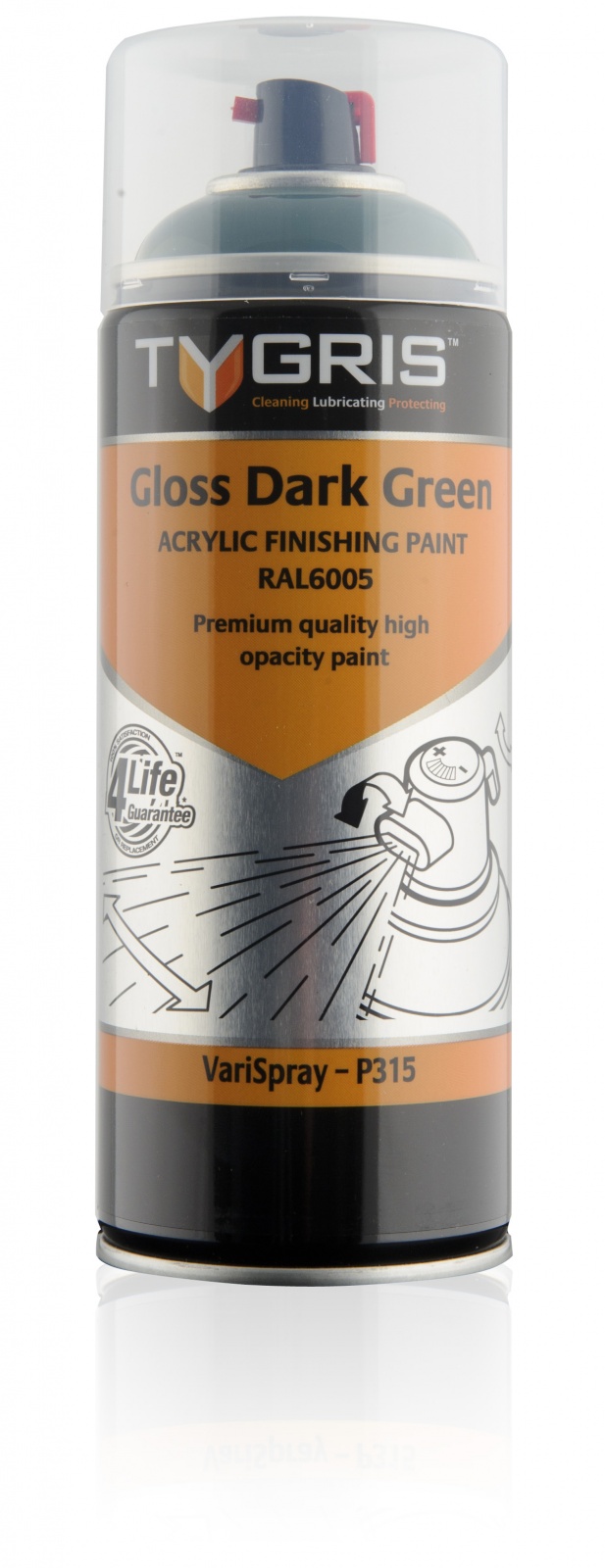 P315 Gloss Dark Green Paint RAL6005 400ml