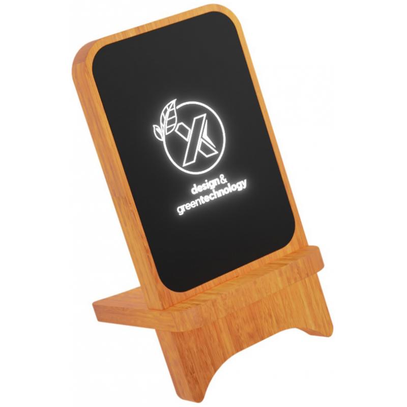 SCX.design 10W Light-up Wireless Wooden Stand