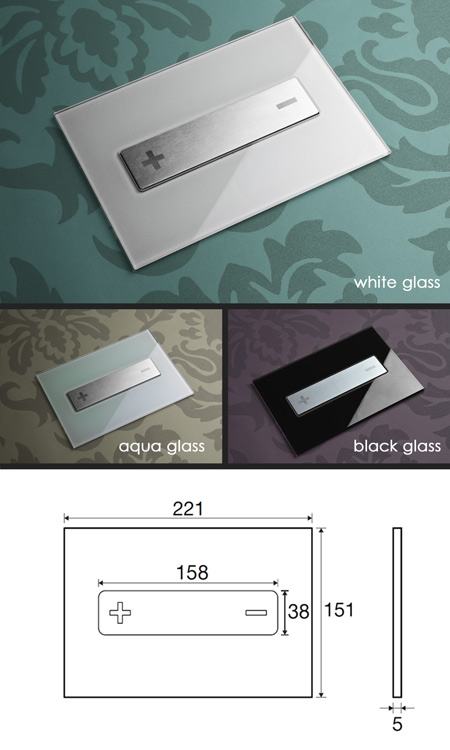 Glass Toilet Flush Plate (54K)