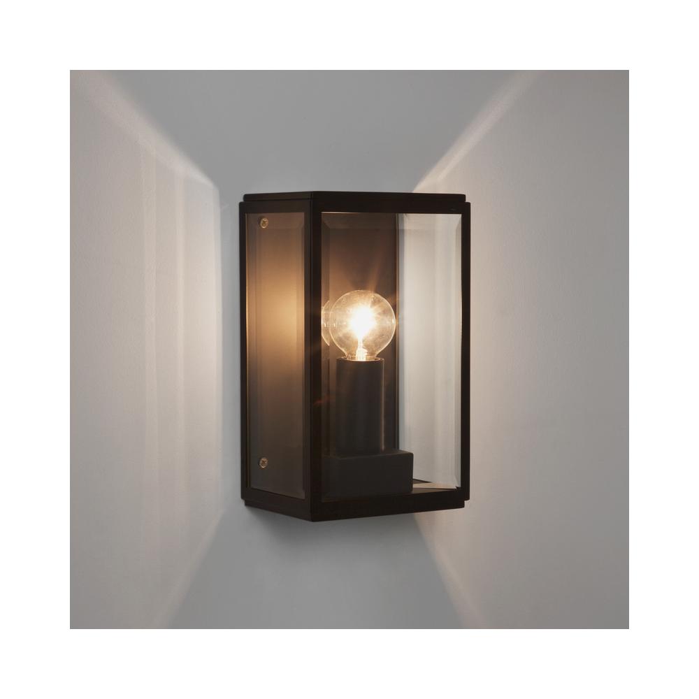 Astro Homefield 130 Textured Black Wall Light