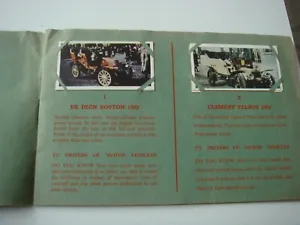 Cars, Veteran Cars 1St Series By Rospa Loose Set 24 & Album Issued In 1955