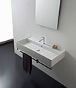 Monte Large Rectangular Wall Hung Basin (MX2)