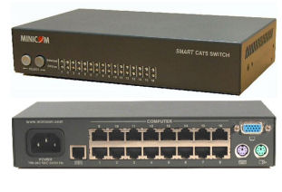 0SU22082 Minicom SMART 116 PS2 Cat5 16 Port KVM Switch PS2 User only ( SMART SWITCH ) OSU22082 / SPECIAL OFFER ON LIMITED STOCK