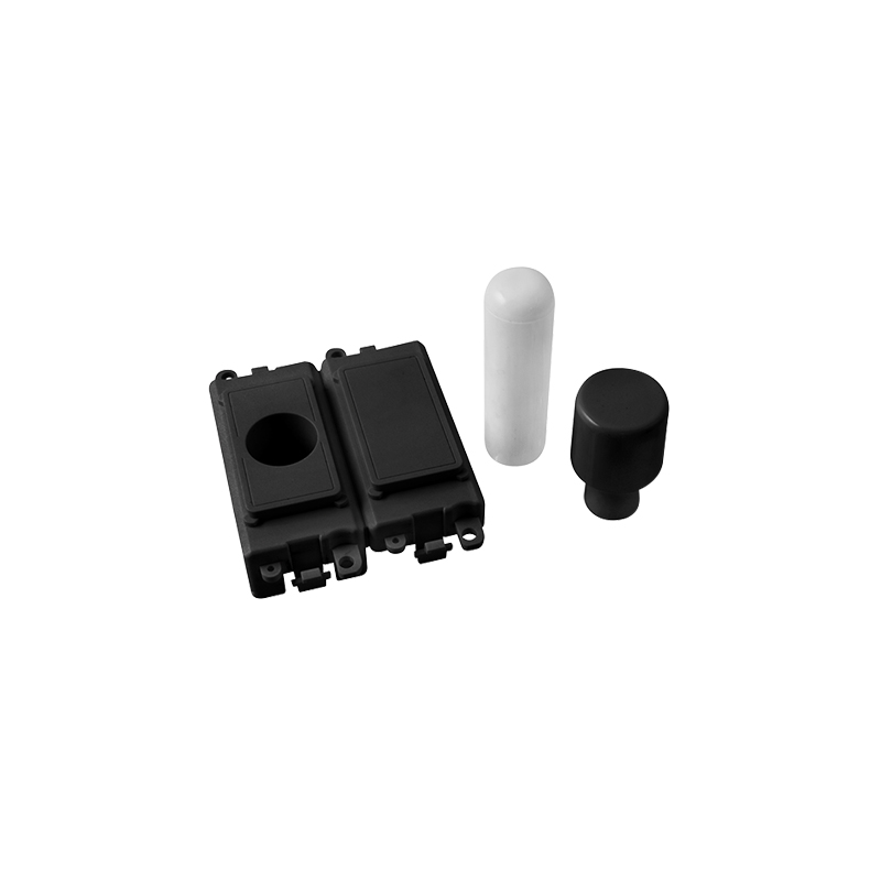 Click GridPro Black 2 Module Dimmer Mounting Kit Insert Black