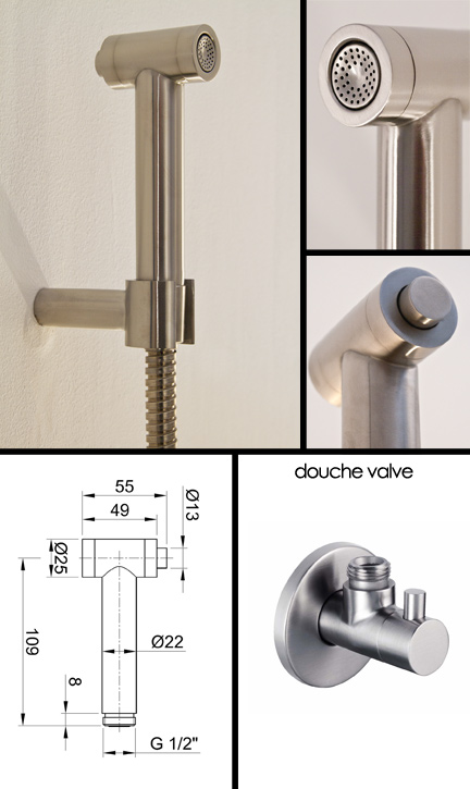 Stainless Steel Douche Shower Head (49N)