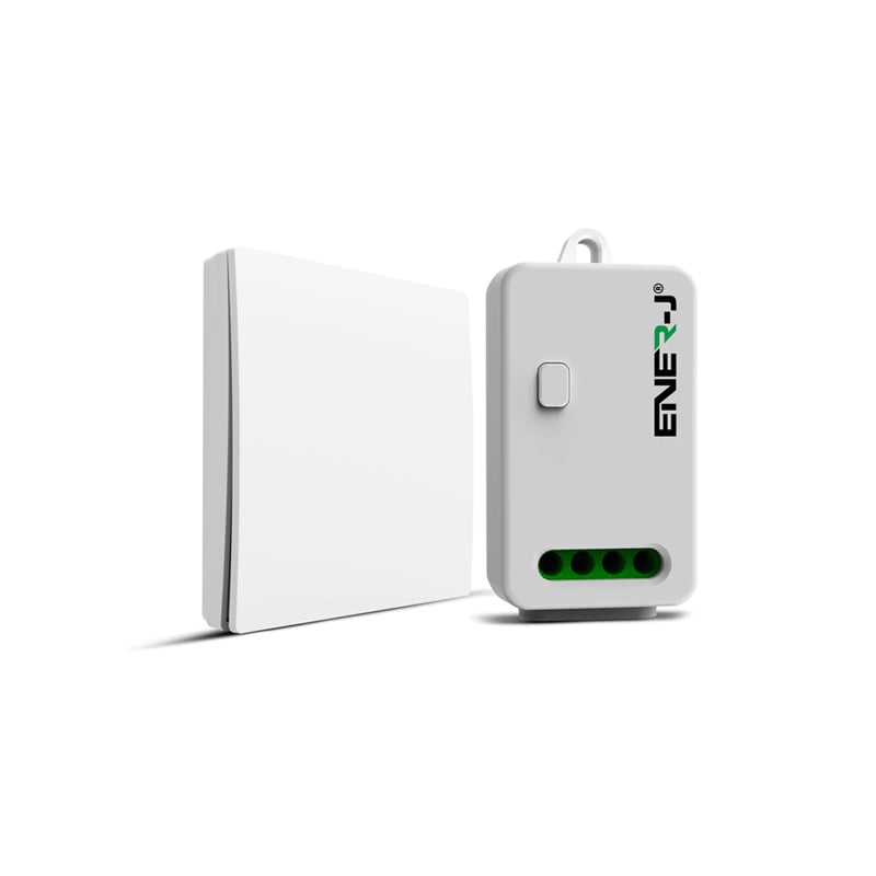 Ener-J Eco Range 1G Wireless Kinetic Switch + Dimmable & WiFi Receiver Bundle Kit