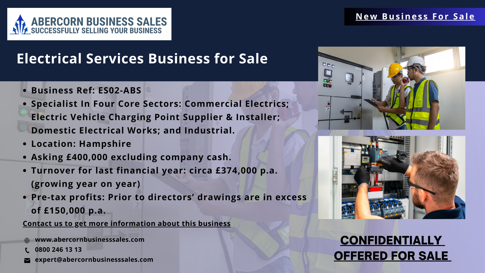 ES02-ABS - Electrical Services Business for Sale