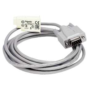 SR2CBL01 SUB-D 9-pin PC connecting cable - for smart relay Zelio Logic - 3 m
