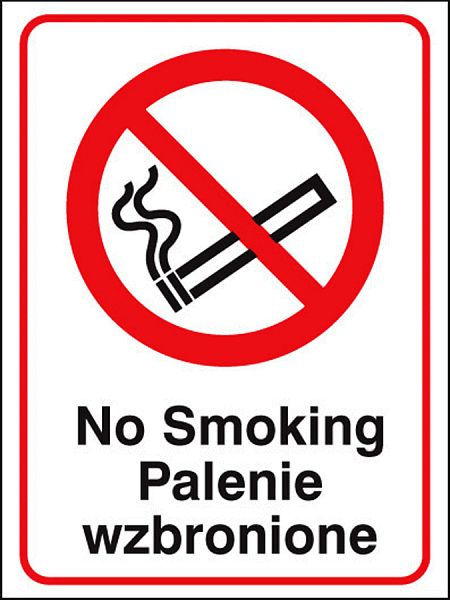 No smoking (English/polish)