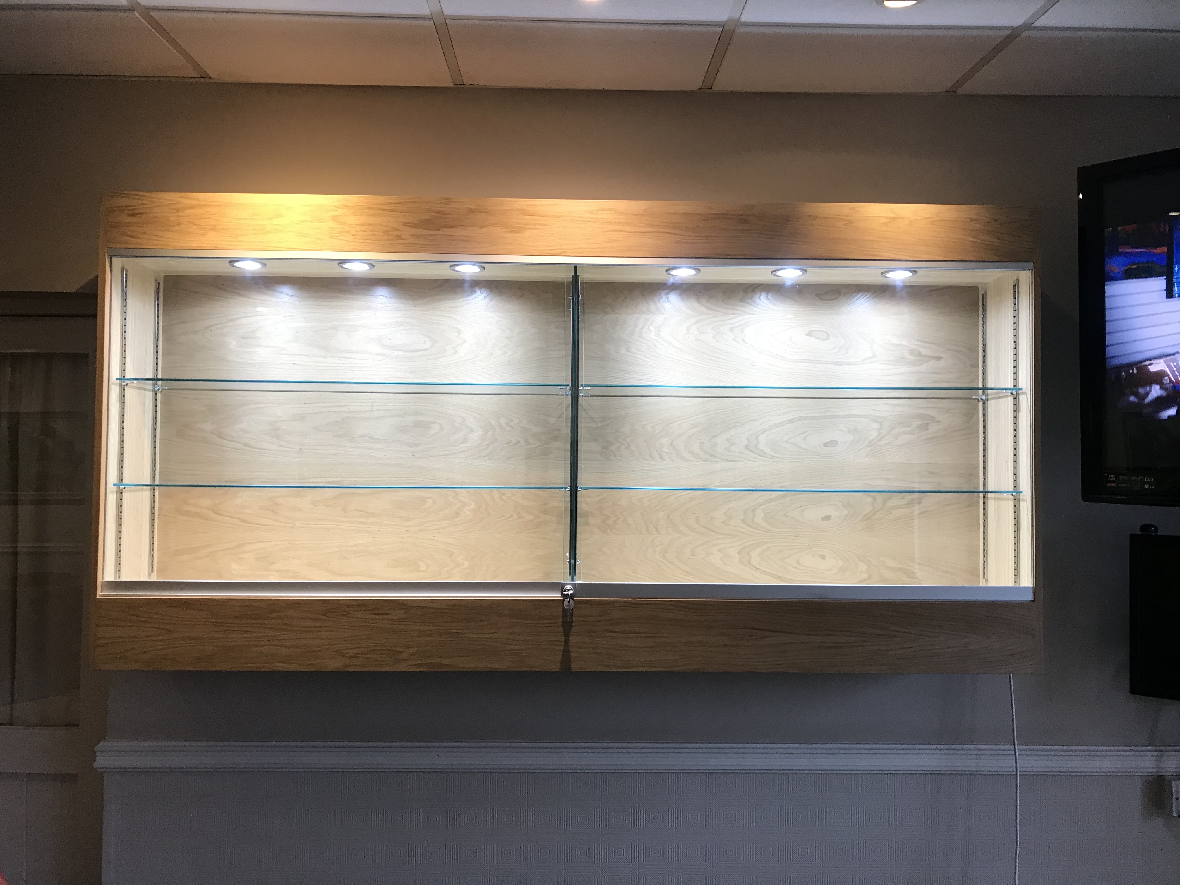 Wall Mounted Trophy Cabinets for School