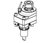 Axial geared-up 1:2 single side twin head driven tool in Y H&#61;70mm  - CUTEX 180 ONLY