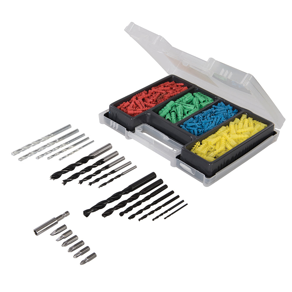 Task 709879 Drill Bits & Wall Plug Set 300pce