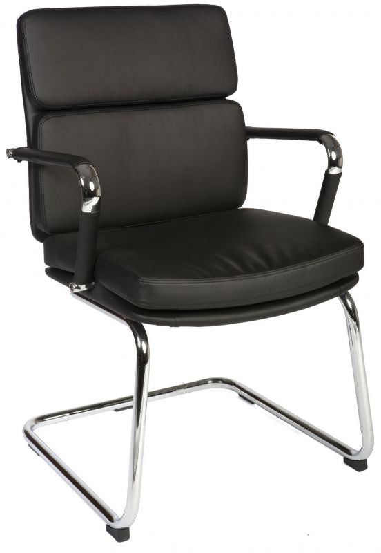 Soft Padded Eames Style Visitor Office Chair - Black, Red or White Option - DECO-VISITOR North Yorkshire