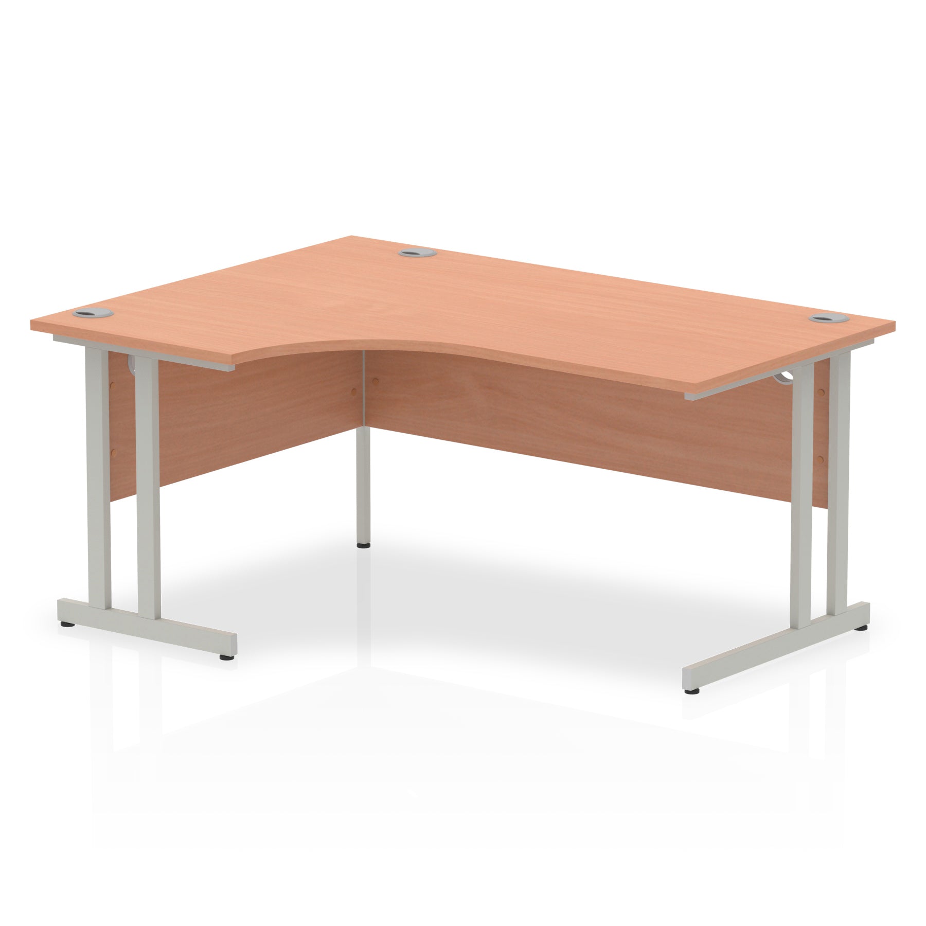 Specialising In Impulse Left Hand Crescent Desk Cantilever Leg - 1600mm - Multiple Colour Options UK