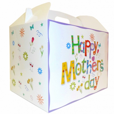 Gable Boxes - 24x18x16 (pk10 Large) - MOTHER'S DAY WHITE