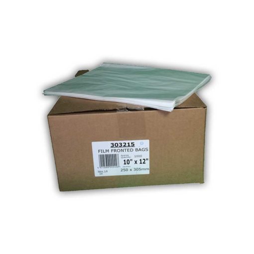 Film Front Bags 10inch x 1''inch - FF12 cased 1000 For Catering Hospitals