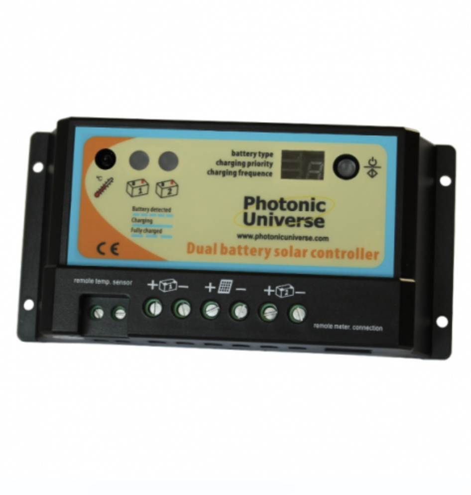 10a dual battery solar charge controller / regulator for 12v / 24v batteries