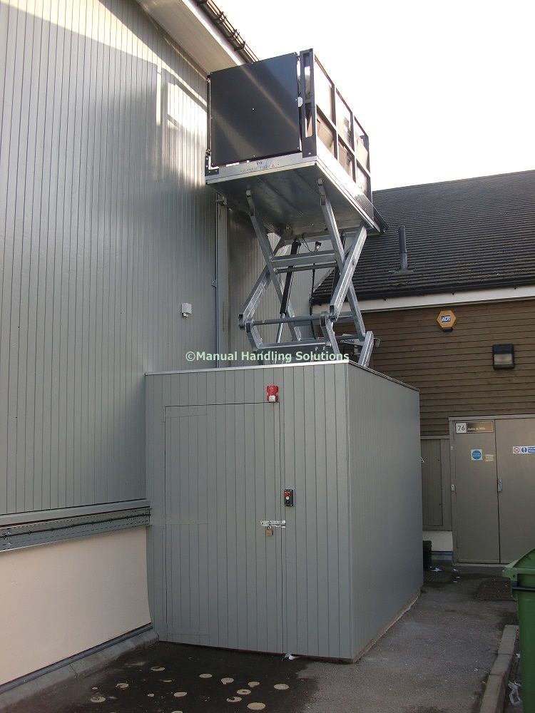 Mezzanine Goods Lifts External