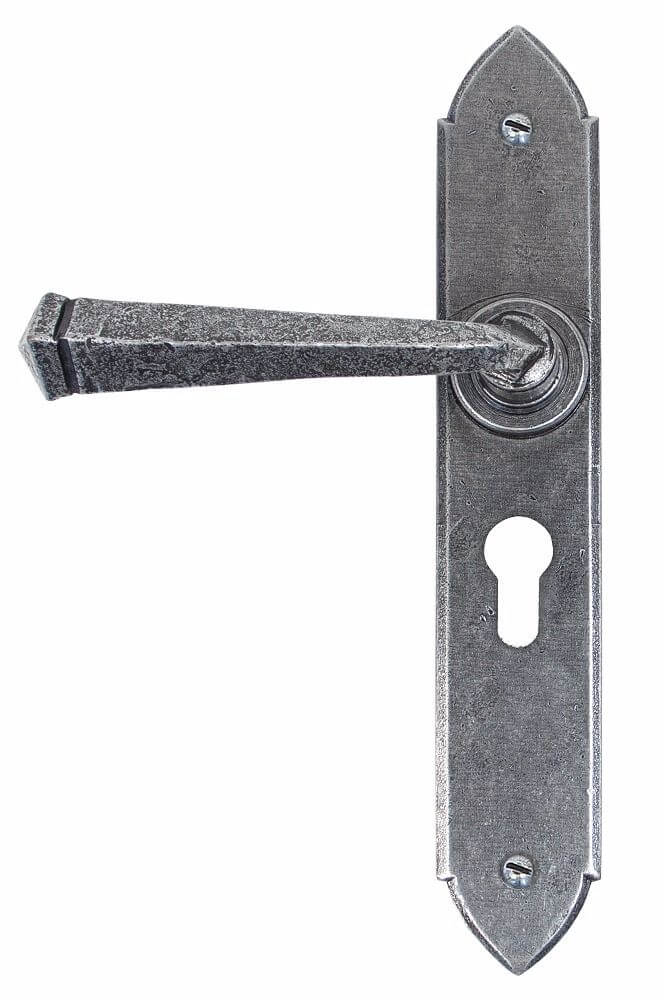 Anvil 33604/47 Pewter Gothic Lever Euro Lock