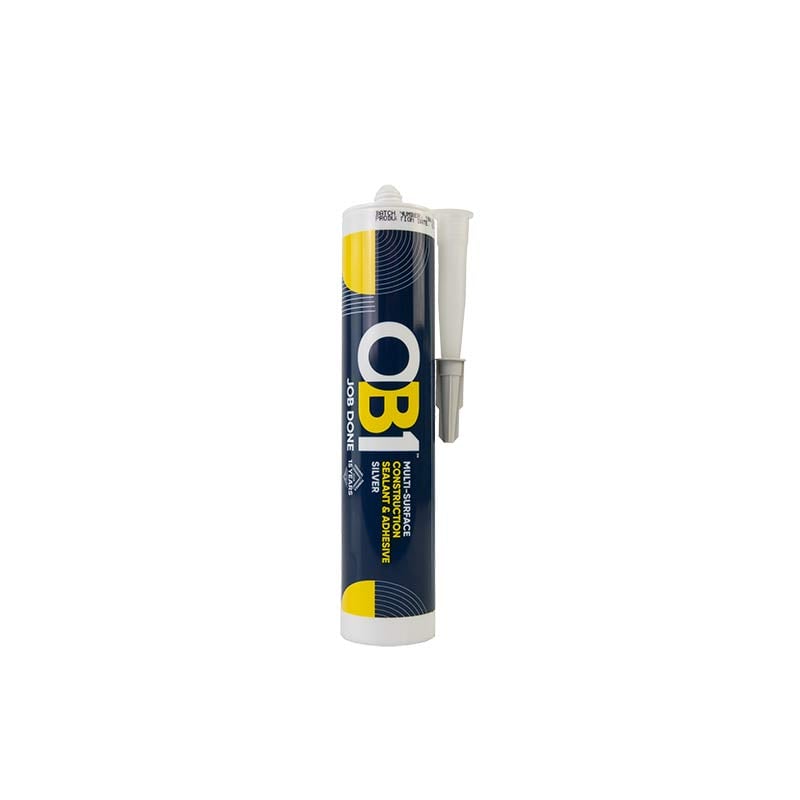 Unicrimp OB1 Multi-Surface Construction Sealant & Adhesive Silver 290ml