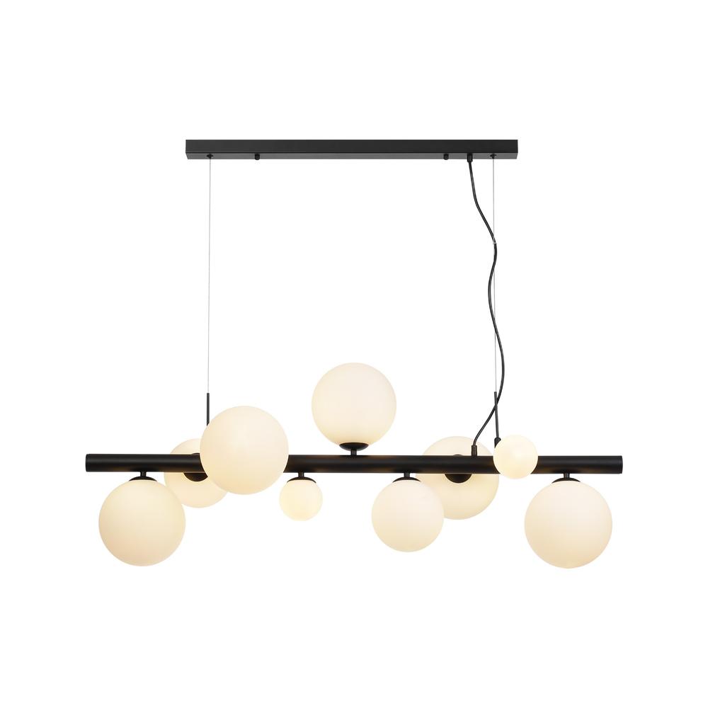 Luxuria Thorne Linear Pendant 9xG9 Satin Black Opal Glass