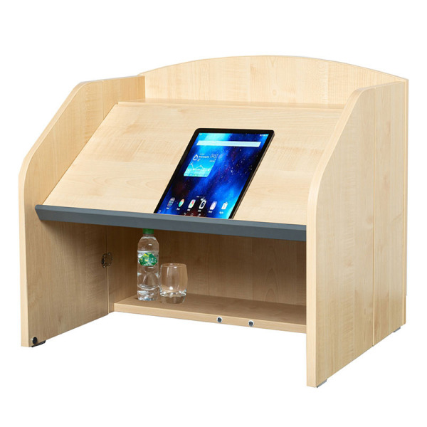 Folding Desktop Lectern - Maple Wood Effect