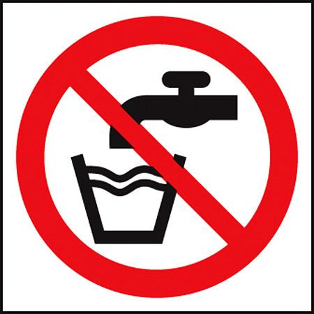 Not drinking water (symbol)