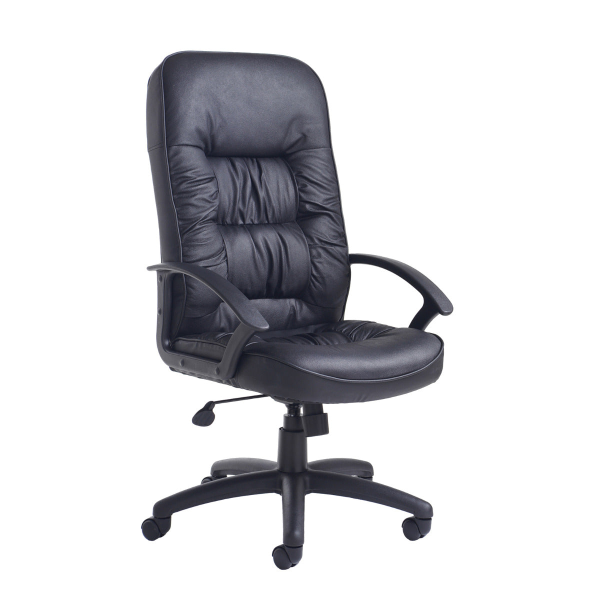 King High Back Leather Faced Office Chair North Yorkshire
