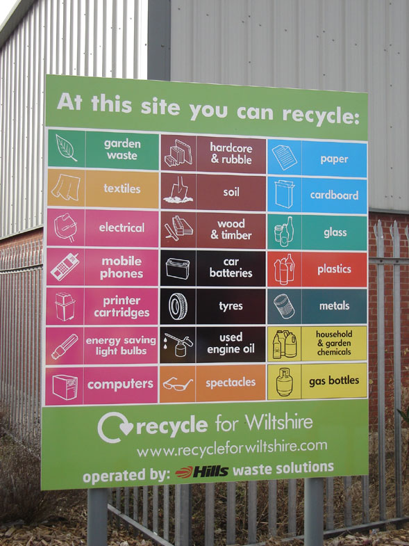 Recycling Site Signage Manufacturers UK