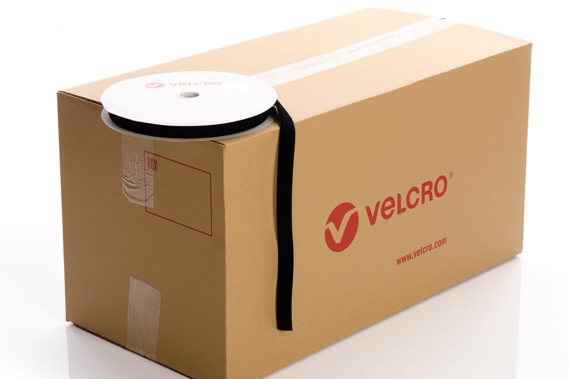 VELCRO� Brand Flame Retardant Sew-on 25mm tape BLACK LOOP case of 42 rolls