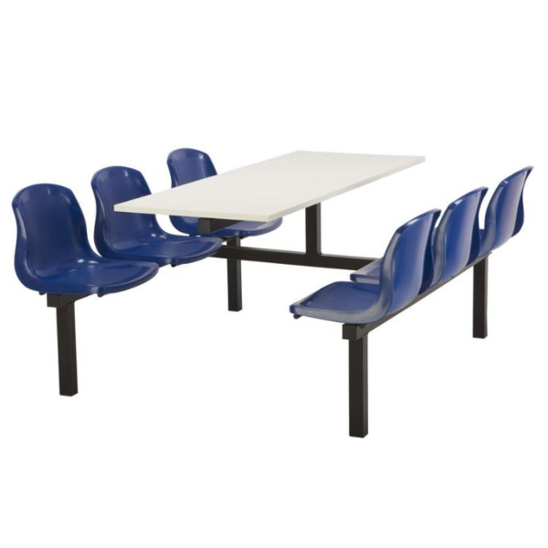 CU90 - 6-Seater Harvey Canteen Unit - 2 Way Access, Blue, White